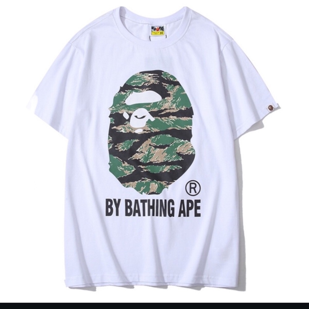 HP🎉 Tiger Camouflage Ape Head Short Sleeve Shirt - Picture 2 of 6